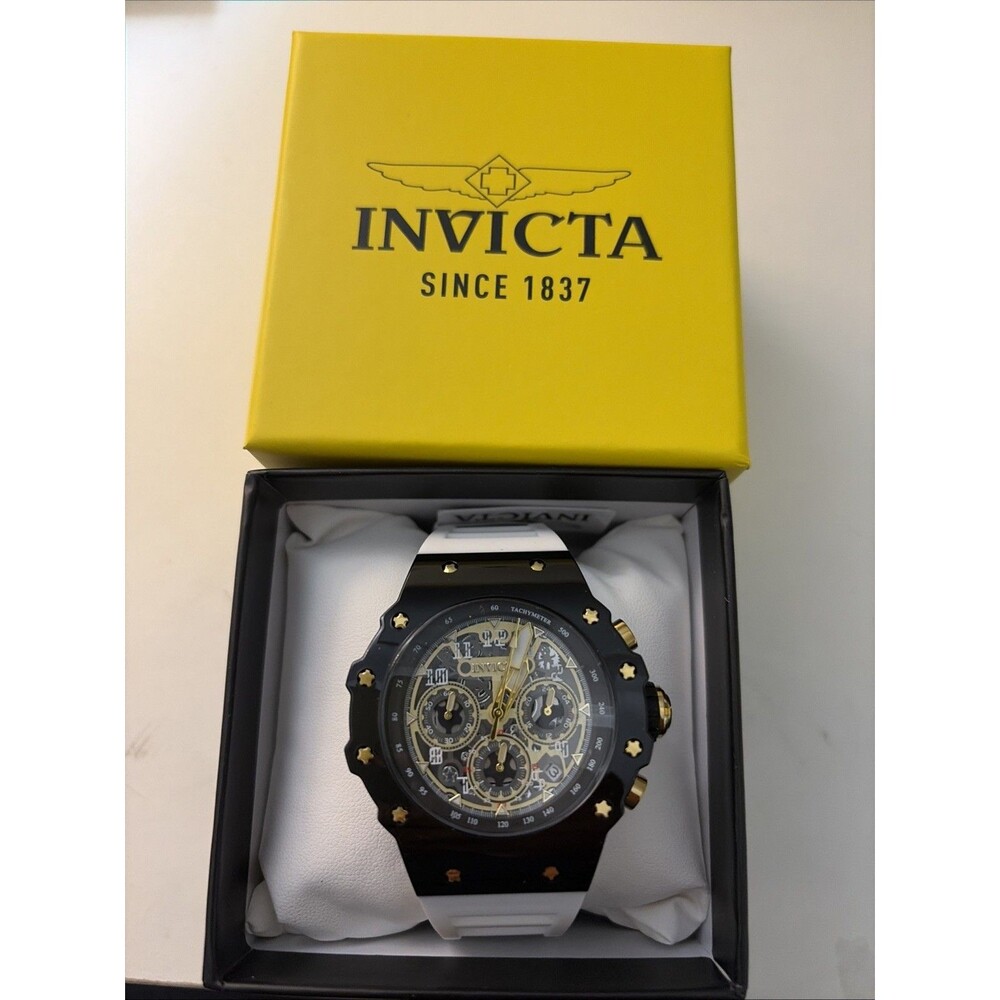 RACING COLLECTION INVICTIA RACING VAULTHAN WATCH 44mm BLACK/White 69653
